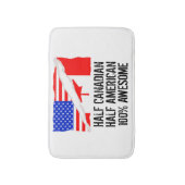 Halb kanadisches halbes amerikanisches badematte (Vorderseite Vertikal)