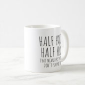Halb Kapuze halb heilig Kaffeetasse (VorderseiteRechts)