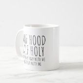 Halb Kapuze halb heilig Kaffeetasse (Vorderseite Links)