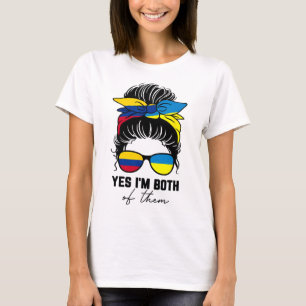 Halb kolumbianisches halb ukrainisches Mädchen Kol T-Shirt