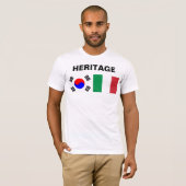 Halb koreanisch, halb italienisch T-Shirt (Vorne ganz)