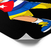 Halb Kubaner halb ukrainischer Junge Kind Kuba Ukr Poster (Ecke)