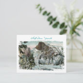 Halb-Kuppel Vintag gestrichen Postkarte (Stehend Vorderseite)