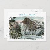 Halb-Kuppel Vintag gestrichen Postkarte (Vorne/Hinten)