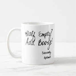 Halb leer? Addieren Sie Schnäpse! Kaffeetasse