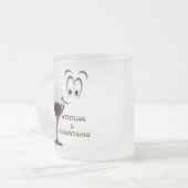 halb leer oder halb voll? Höhe ist alles Mattglastasse (Vorderseite Links)