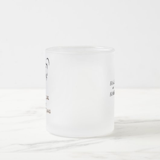 halb leer oder halb voll?  Höhe ist alles Mattglastasse (Mittel)