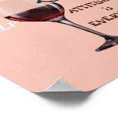 halb leer oder halb voll? Höhe ist alles Poster (Ecke)