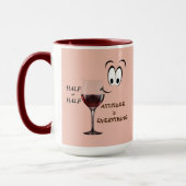 halb leer oder halb voll?  Höhe ist alles Tasse (Links)