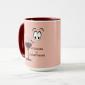 halb leer oder halb voll?  Höhe ist alles Tasse (Vorderseite Links)