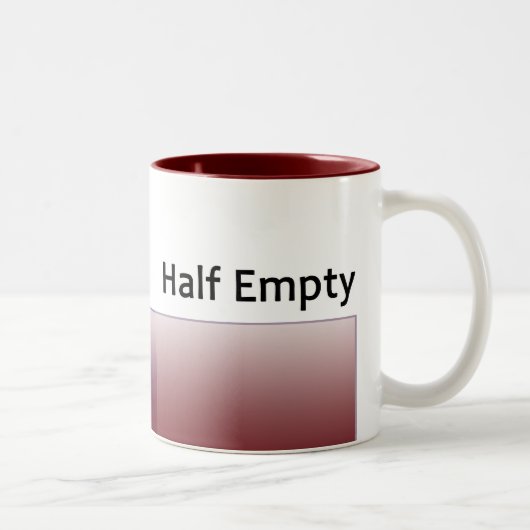 Halb leere Tasse (Rechts)