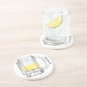 Halb leerer oder halb voller Untersetzer (Seite)