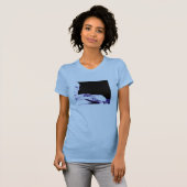 halb leeres Glas T-Shirt (Vorne ganz)