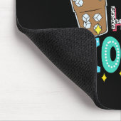 Halb Lehrer Halb Kaffee Erster Schultag Back Mousepad (Ecke)