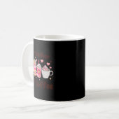 Halb Lehrer halb Kaffee Lehrertag Vorschule Kaffeetasse (Vorderseite Links)