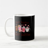 Halb Lehrer halb Kaffee Lehrertag Vorschule Kaffeetasse (Links)