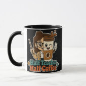 Halb Lehrer Halb Kaffeetasse – Lustiges Geschenk f (Links)