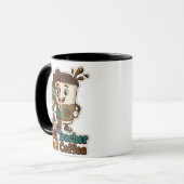 Halb Lehrer Halb Kaffeetasse – Lustiges Geschenk f (Vorderseite Links)