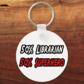 Halb-Librarian Halb-Superheld Schlüsselanhänger (Vorderseite)
