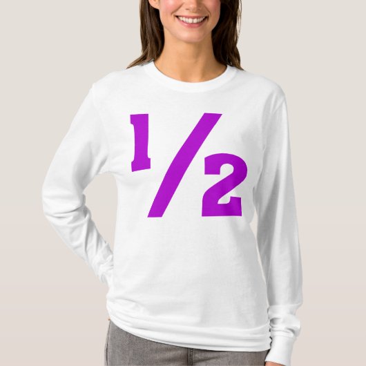 Halb - Lila T-Shirt (Vorderseite)