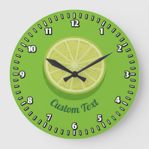 Halb Limon Große Wanduhr