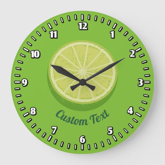 Halb Limon Große Wanduhr (Vorderseite)