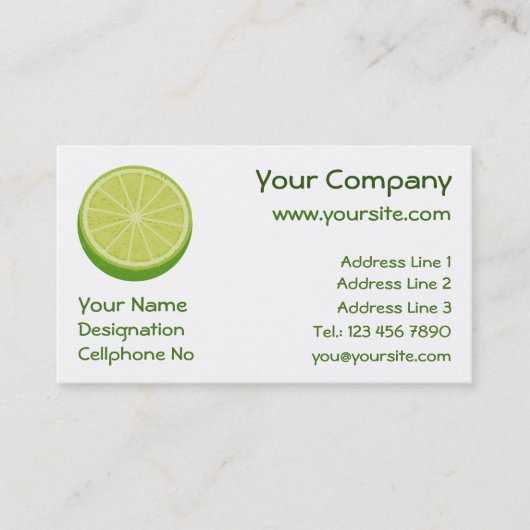 Halb Limon Visitenkarte (Vorderseite)