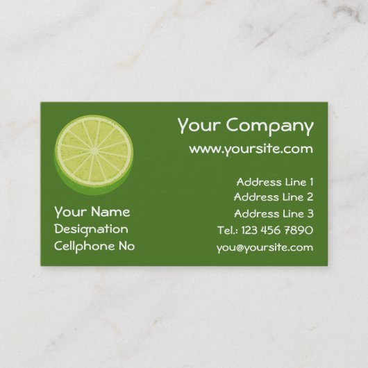 Halb Limon Visitenkarte (Vorderseite)
