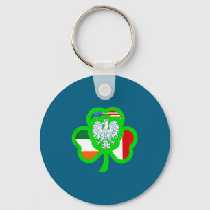 Halb Lish halb irisch, alles St. Patrick Lish Iris Schlüsselanhänger