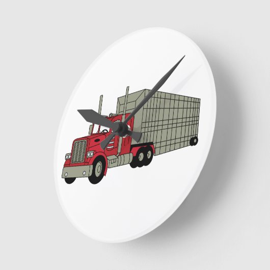 Halb LKW Runde Wanduhr (Winkel)