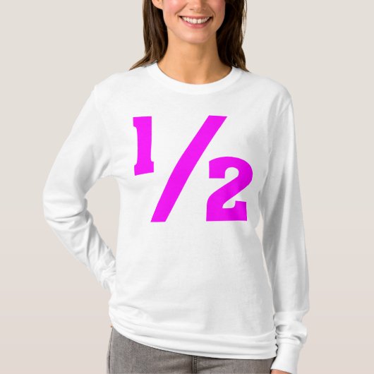 Halb - Magenta T-Shirt (Vorderseite)