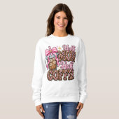 Halb Mama, Halb Kaffee Sweatshirt (Vorne ganz)
