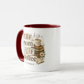 Halb Mama, halb Kaffeetasse | Geschenk für eine Ma (Vorderseite Links)