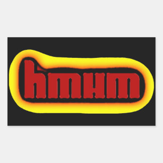 Halb-Mann-Aufkleber Rechteckiger Aufkleber