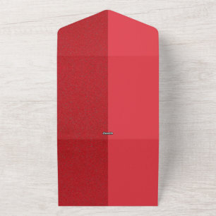 Halb Matt & Noise Rote Hochzeitseinladung – Anpass All In One Einladung