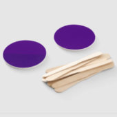 Halb-Matte-Lila Handfans - Anpassen Fächer (Non-assembled)