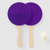 Halb-Matte-Lila Handfans - Anpassen Fächer (Vorne und Hinten)