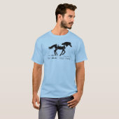 Halb Mensch - Halb Pferd T-Shirt (Vorne ganz)