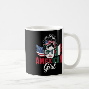 Halb mexikanisch halb amerikanisch USA-Flagge Mexi Kaffeetasse