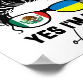 Halb mexikanisches halb ukrainisches Mädchen Mexik Poster (Ecke)
