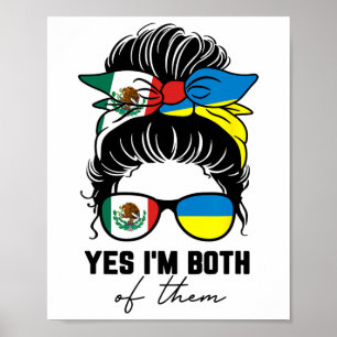 Halb mexikanisches halb ukrainisches Mädchen Mexik Poster
