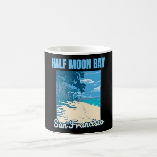Halb Moon Bay � Australien � Küste Jewel Kaffeetasse (Mittel)