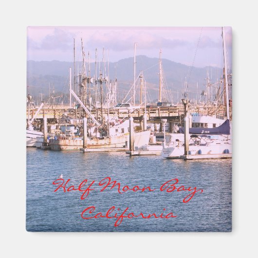 Halb Moon Bay, Kalifornien Magnet (Vorne)