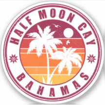 Halb Moon Cay Bahamas - Retro Vintager 80er Souven