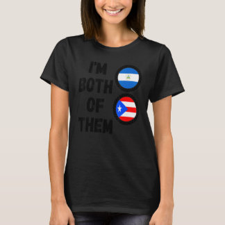 Halb Nicaraguaner Halb puerto-ricanische DNA Nicar T-Shirt