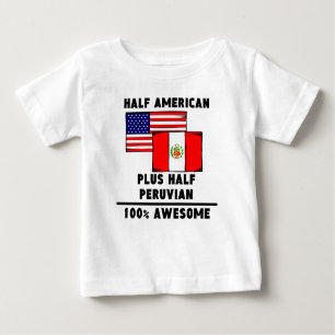 Halb peruanisches 100% fantastisch baby t-shirt