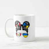Halb peruanisches halb ukrainisches Mädchen Peru K Kaffeetasse (Links)