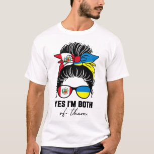 Halb peruanisches halb ukrainisches Mädchen Peru U T-Shirt