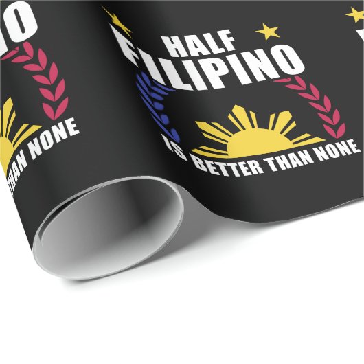 Halb philippinisch Amerikanische Philippinen Pinoy Geschenkpapier (Rolleneckpunkt)