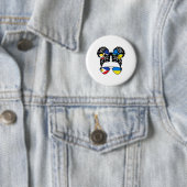 Halb philippinisch halb ukrainisches Mädchen Phili Button (Beispiel)